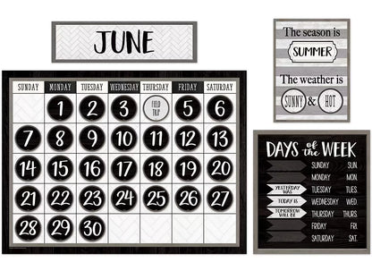 Modern Farmhouse Calendar Bulletin Board Set - US 9413