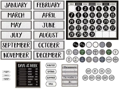 Modern Farmhouse Calendar Bulletin Board Set - US 9413