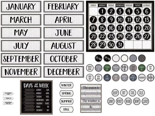 Modern Farmhouse Calendar Bulletin Board Set - US 9413