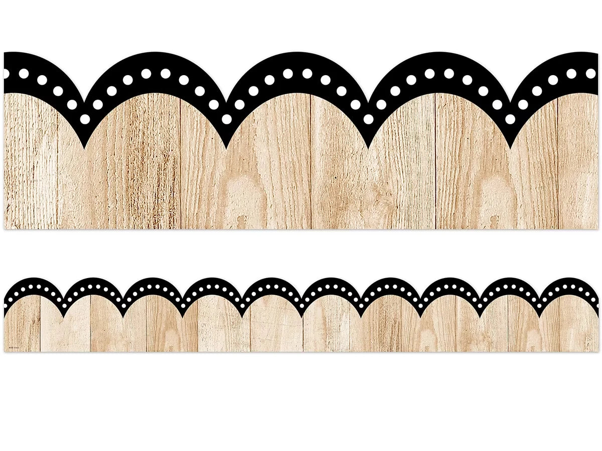 Dotted Wood Scalloped Border - US 2167