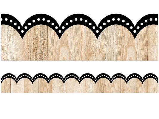 Dotted Wood Scalloped Border - US 2167