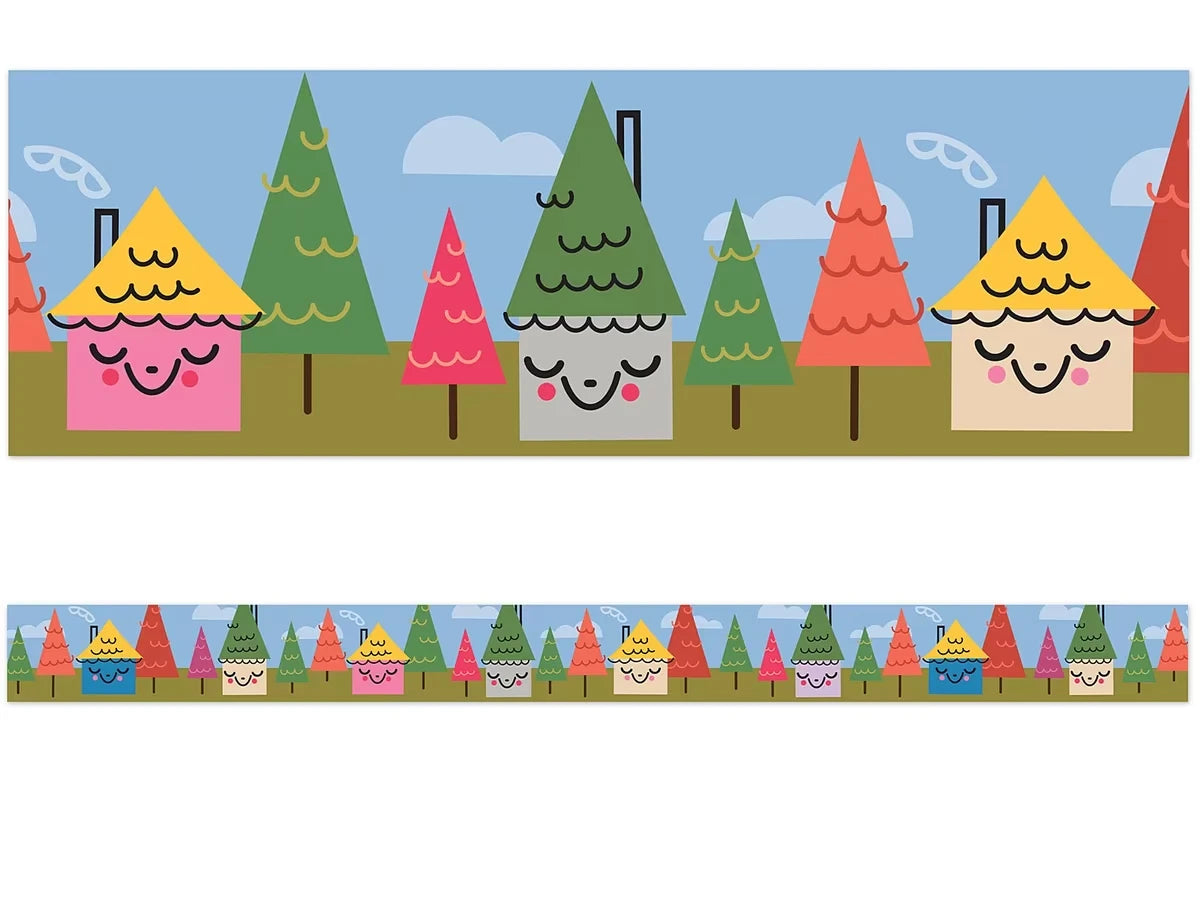 Fairy Tale Forest Village Border - US 4087