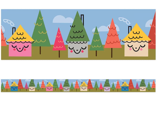 Fairy Tale Forest Village Border - US 4087