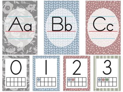 Classroom Cottage Alphabet Card Bulletin Board Set - US 3264