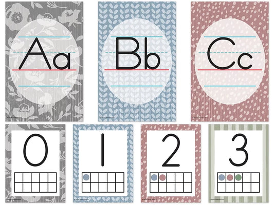 Classroom Cottage Alphabet Card Bulletin Board Set - US 3264
