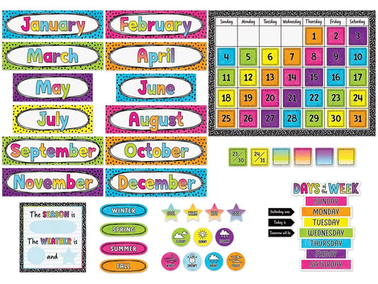 Brights 4Ever Calendar Bulletin Board Set - US 9329