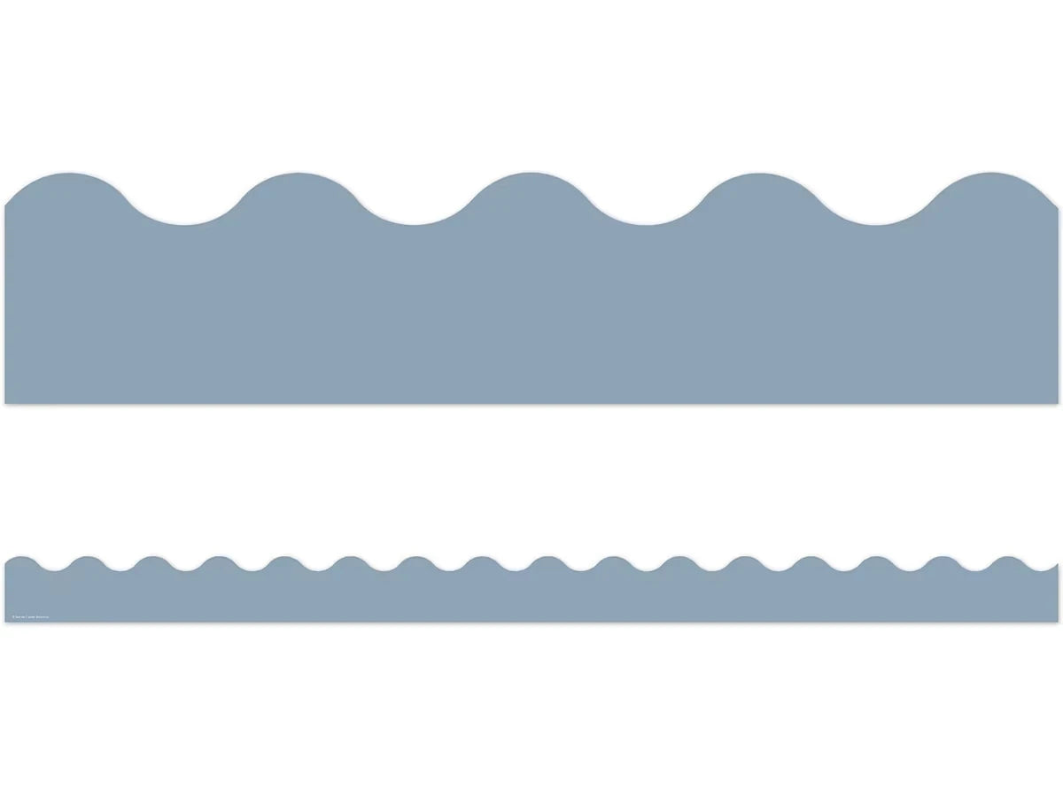 Classroom Cottage Blue Scalloped Border - US 7584