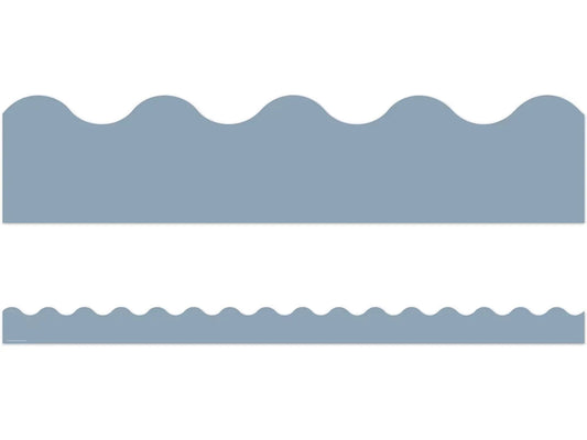 Classroom Cottage Blue Scalloped Border - US 7584