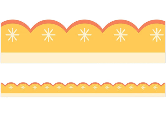 Fairy Tale Forest Gold Scalloped Border - US 9559