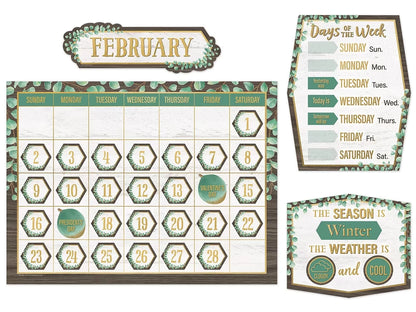Eucalyptus Calendar Bulletin Board Set - US 8098