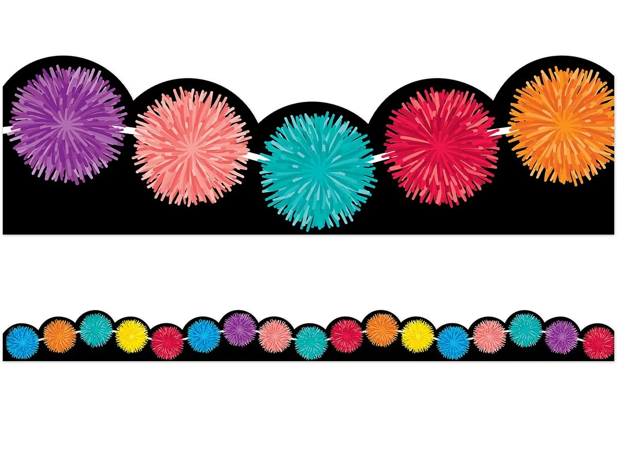 Bold & Bright Pom-Pom Border - US 9546