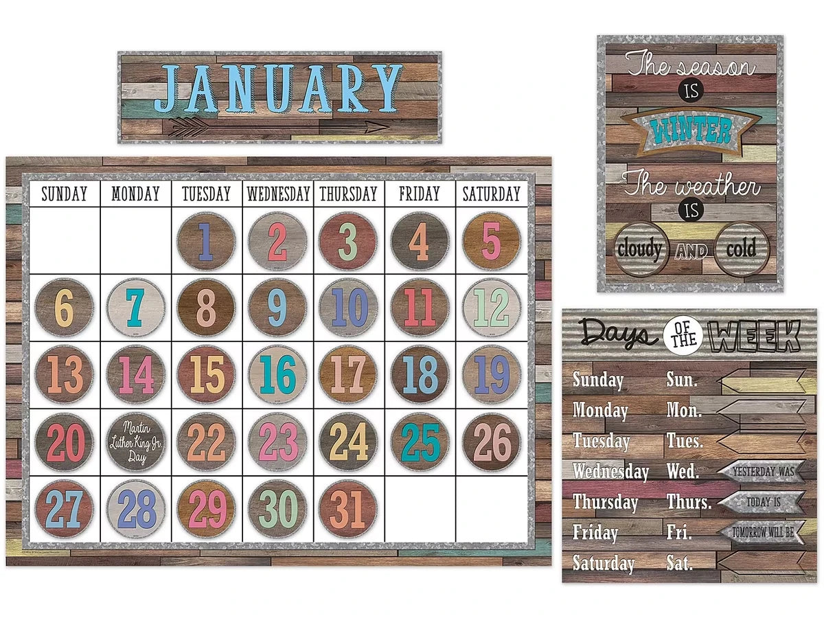 Home Sweet Classroom Calendar Bulletin Board Set - US 6592
