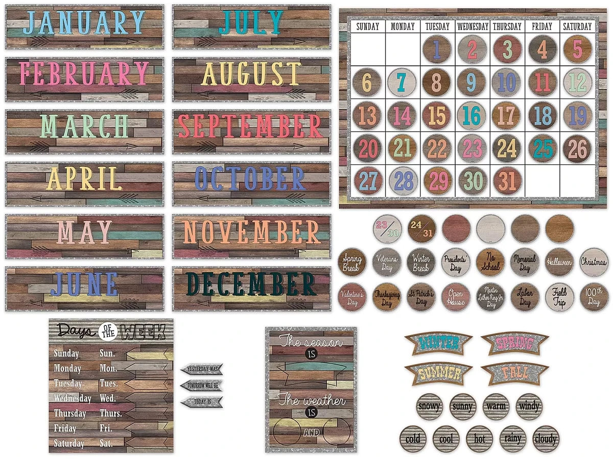 Home Sweet Classroom Calendar Bulletin Board Set - US 6592