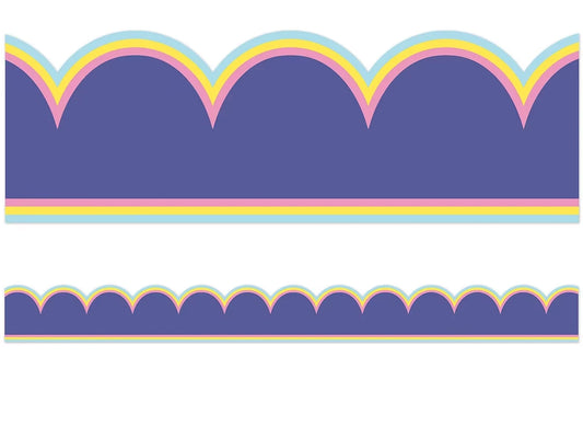 We Stick Together Purple Scalloped Border - US 8727