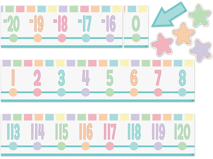 Pastel Pop Number Line Bulletin Board Set - US 3855