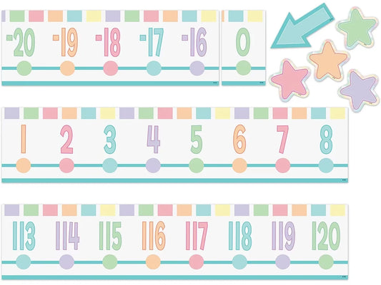 Pastel Pop Number Line Bulletin Board Set - US 3855