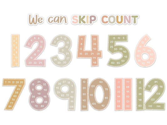 Terrazzo Tones Skip-Count Bulletin Board Set - US 2768