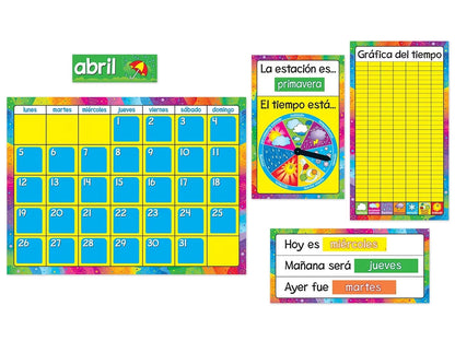 Spanish Calendario Anual Bulletin Board Set - US 5466