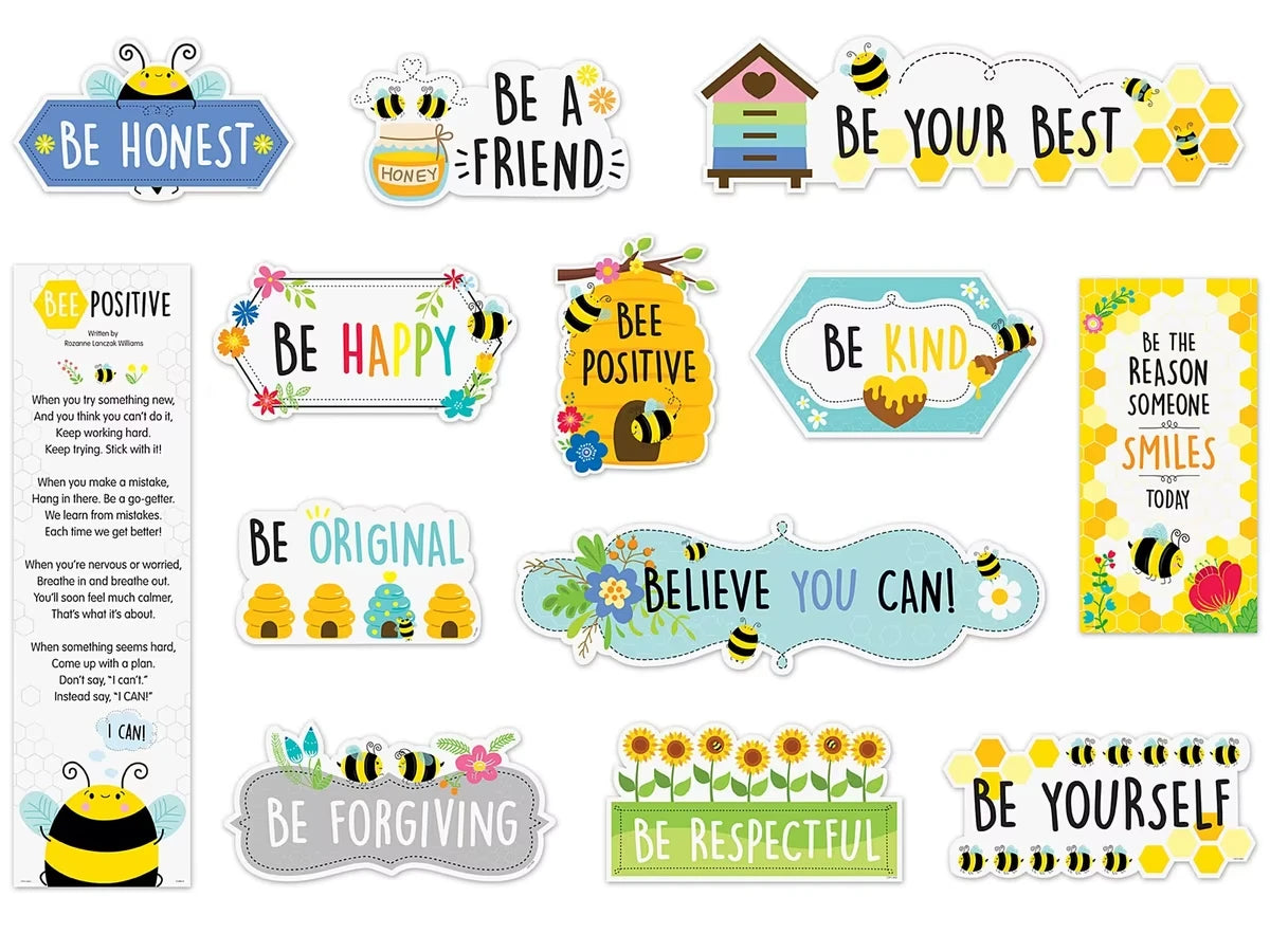 Busy Bees Motivational Bulletin Board Set - US 1068