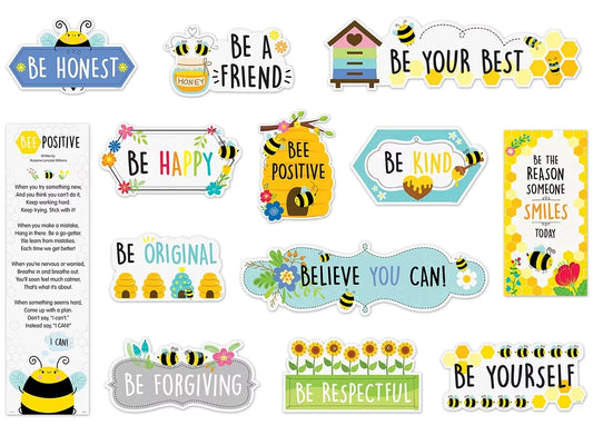 Busy Bees Motivational Bulletin Board Set - US 1068