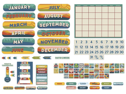 Adventurer Calendar Bulletin Board Set - US 9557