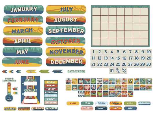 Adventurer Calendar Bulletin Board Set - US 9557