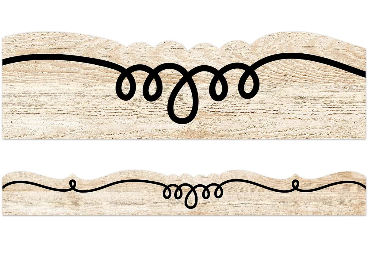 Loop-De-Loop Wood  Border - US 6342