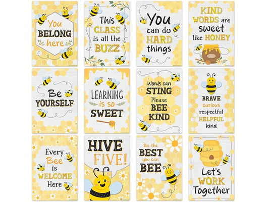 Buzzing Bees Motivational Small Poster Pack - US 4256