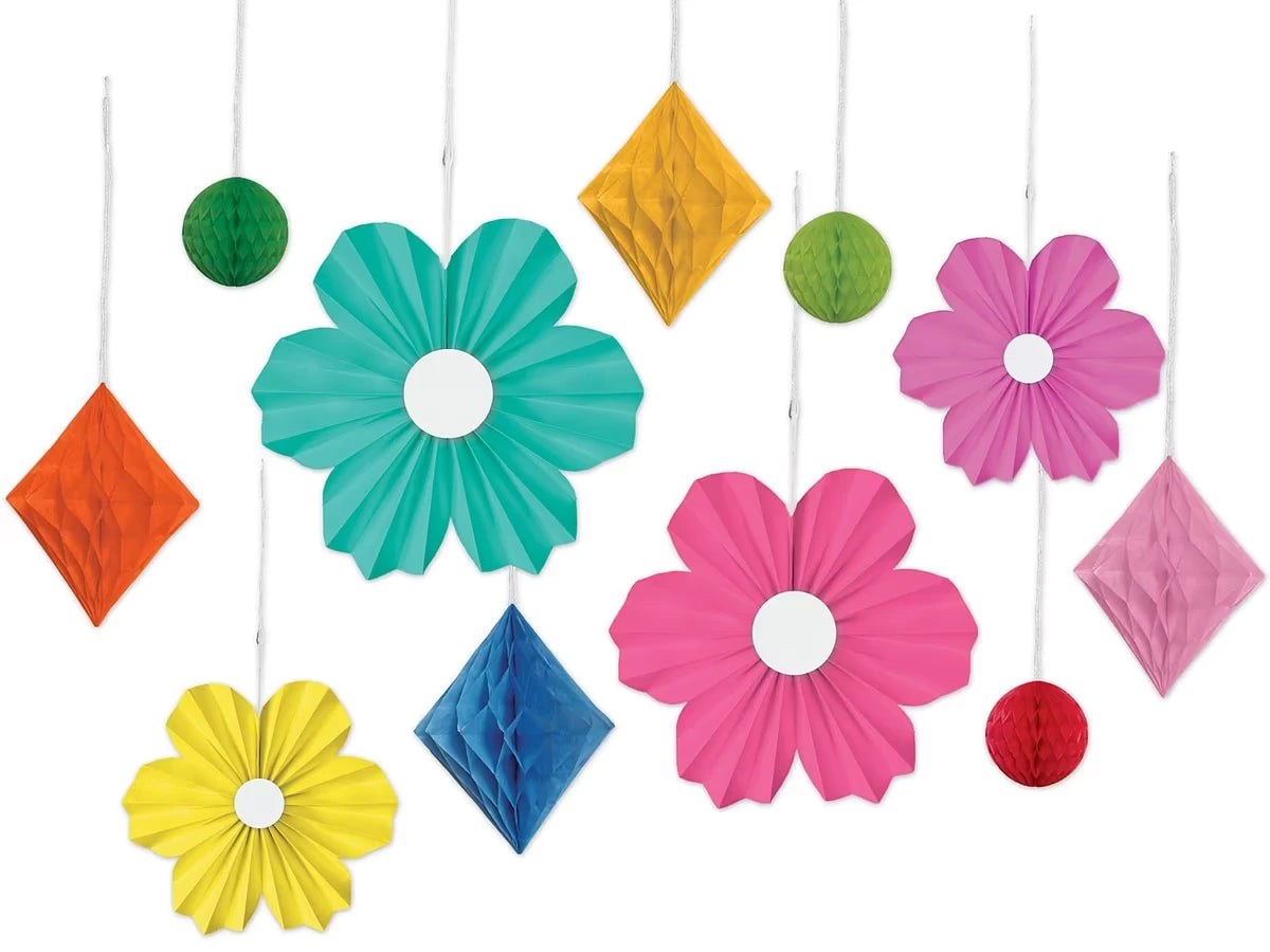 Retro Remix 3-D Paper Flowers and Twinkles Accents - US 8478