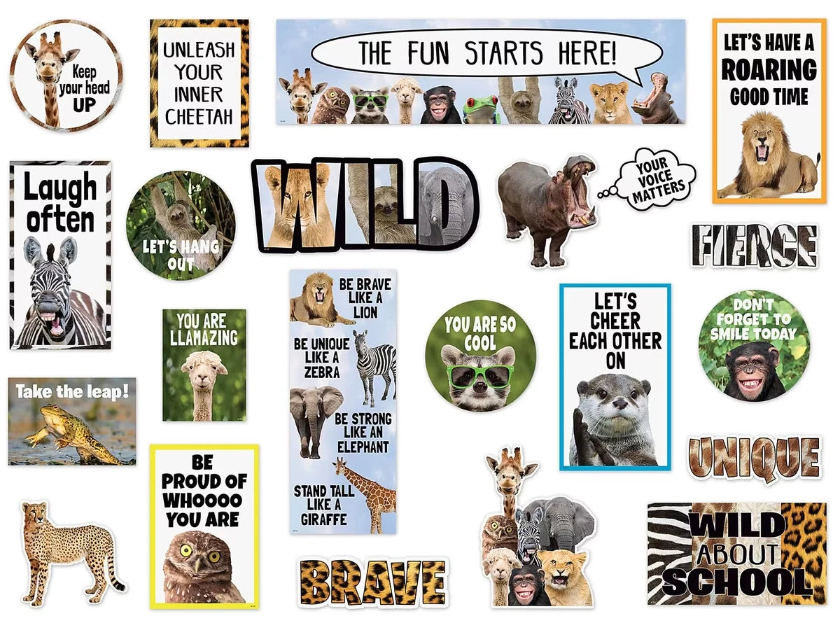 Go Wild Animals Mini Bulletin Board Set - US 1504