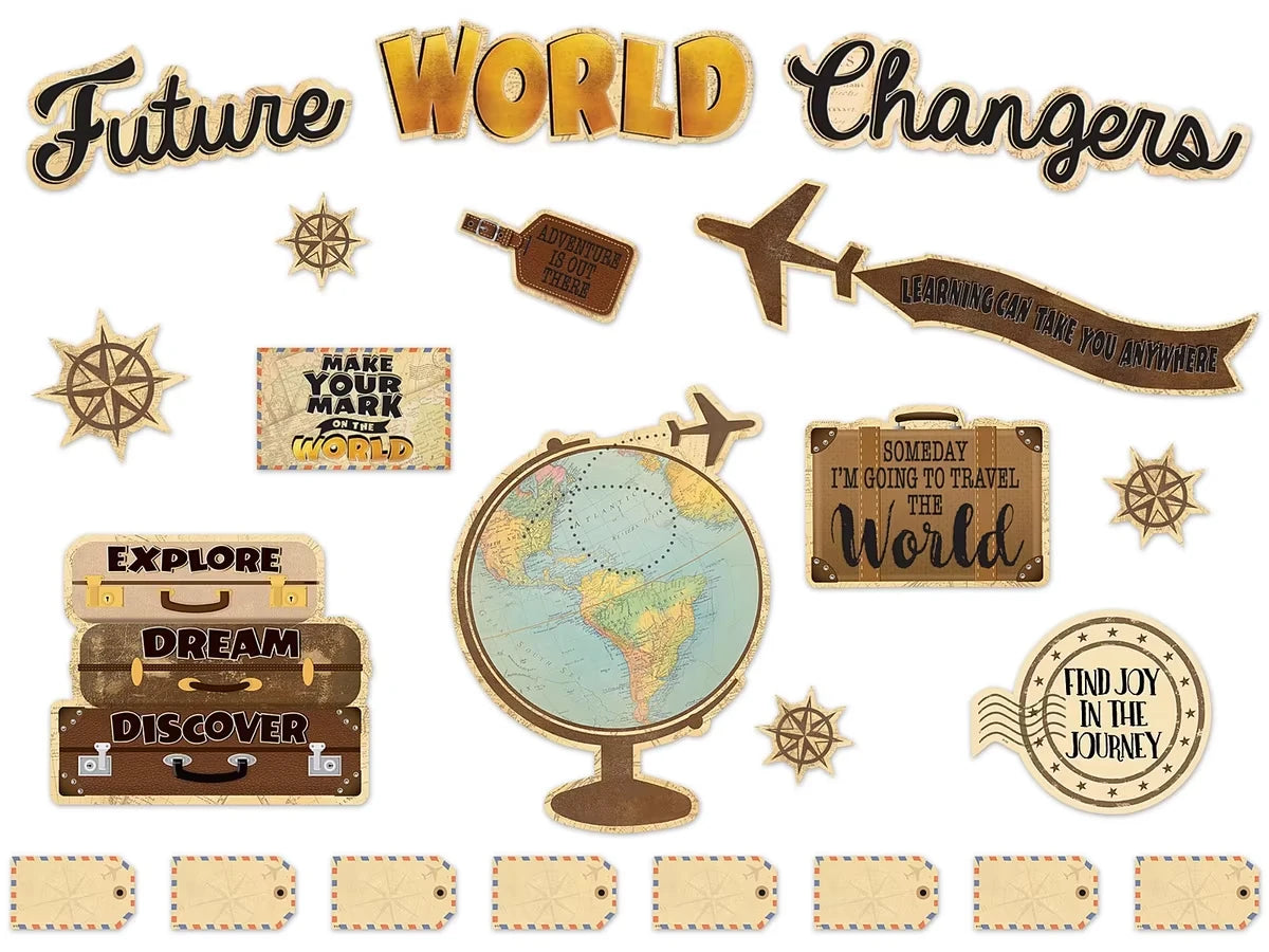 Travel the Map! Bulletin Board Set - US 2885