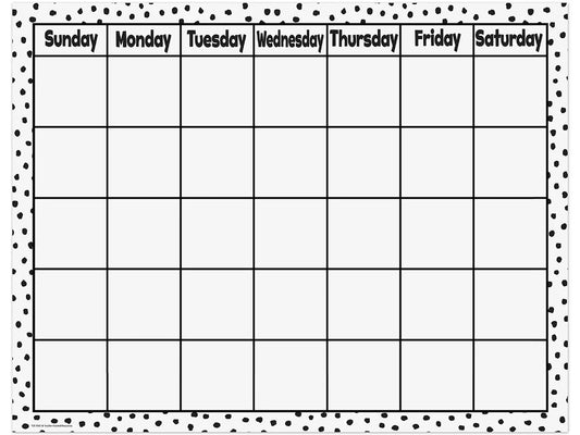Black & White Classroom Calendar - US 9792