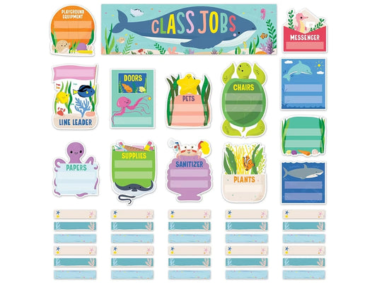 Sea Friends Classroom Jobs Bulletin Board Set - US 8090