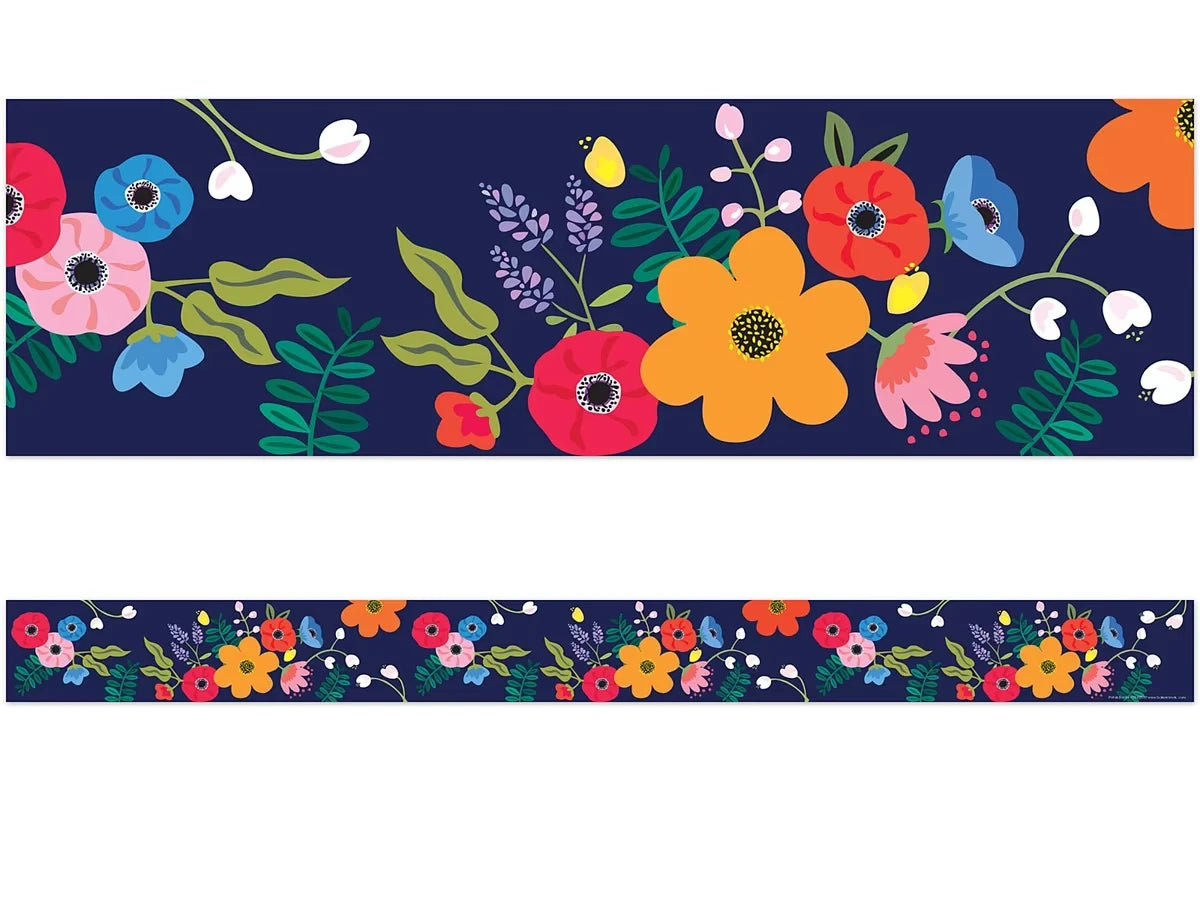 Petals & Prickles Double-Sided Floral Border - US 6833