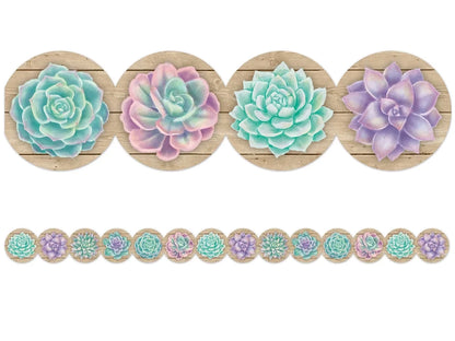 Rustic Bloom Succulent Border - US 4767