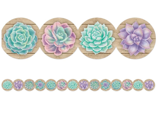 Rustic Bloom Succulent Border - US 4767