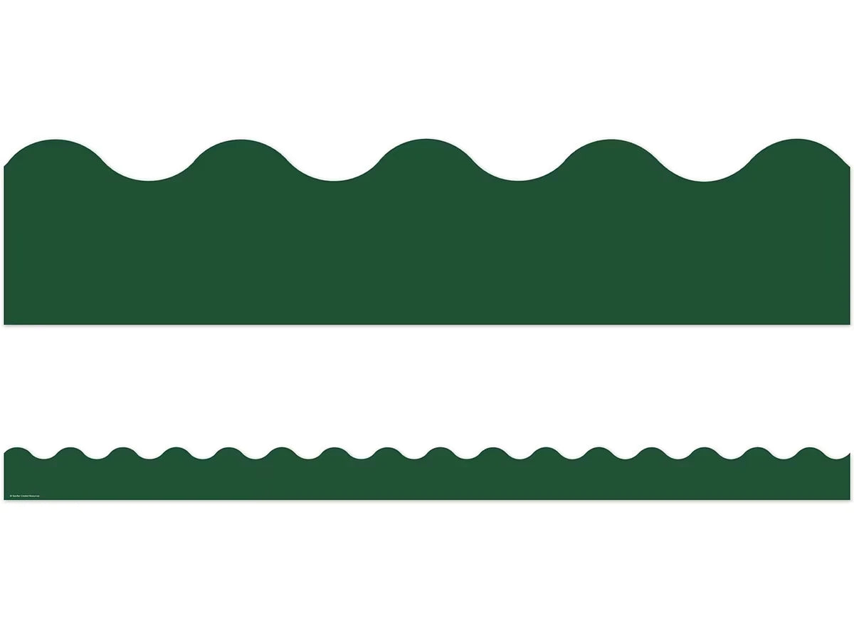 Moving Mountains Pine Green Scalloped Border - US 6476