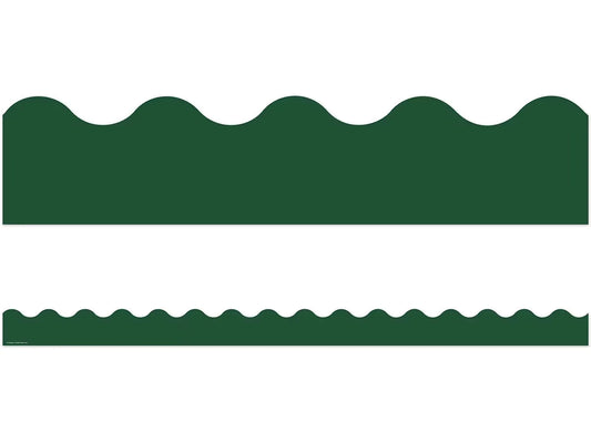 Moving Mountains Pine Green Scalloped Border - US 6476