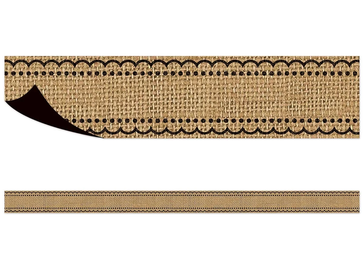 Burlap Magnetic Border - US 6979