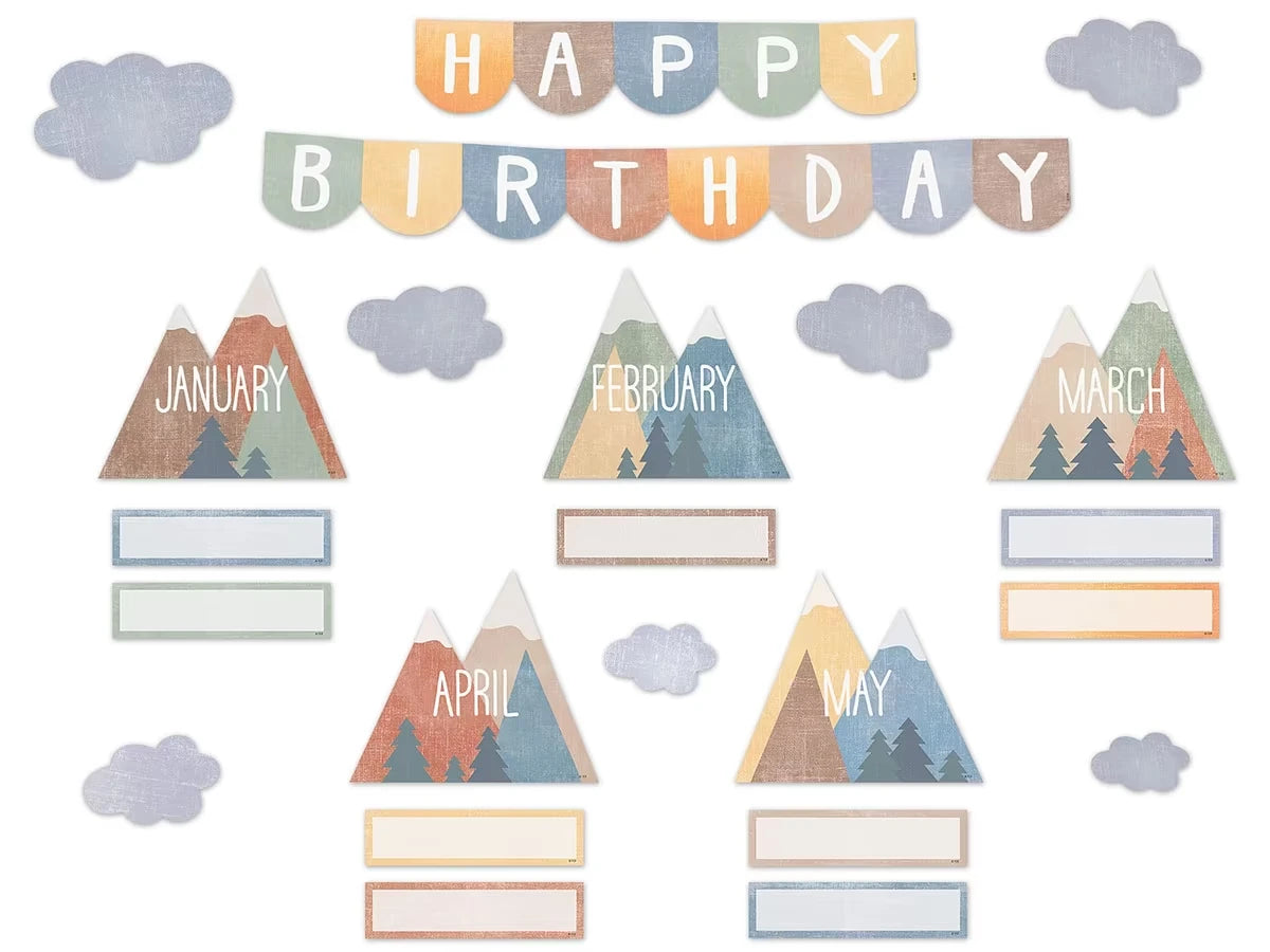 Moving Mountains Birthday Bulletin Board Set - US 2863