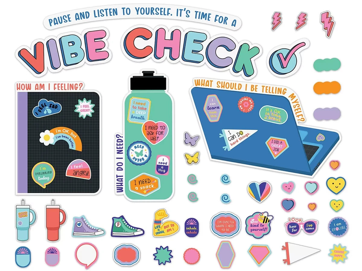 We Stick Together Vibe Check Bulletin Board Set - US 6362