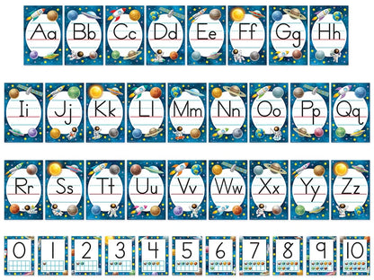 Outer Space Crew Alphabet Bulletin Board Set - US 8118