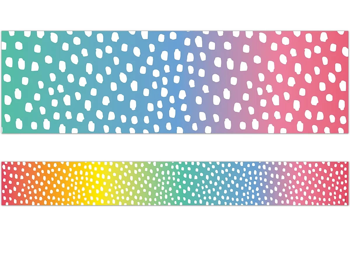 Messy Dots Rainbow Border - US 5200