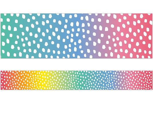 Messy Dots Rainbow Border - US 5200