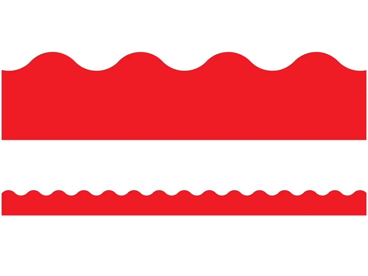 Red Scalloped Border - US 6101