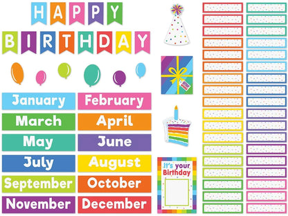 Colorful Birthday Bulletin Board Set - US 7413