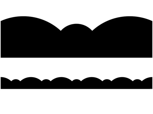 Black Stylish Scalloped Border - US 6830