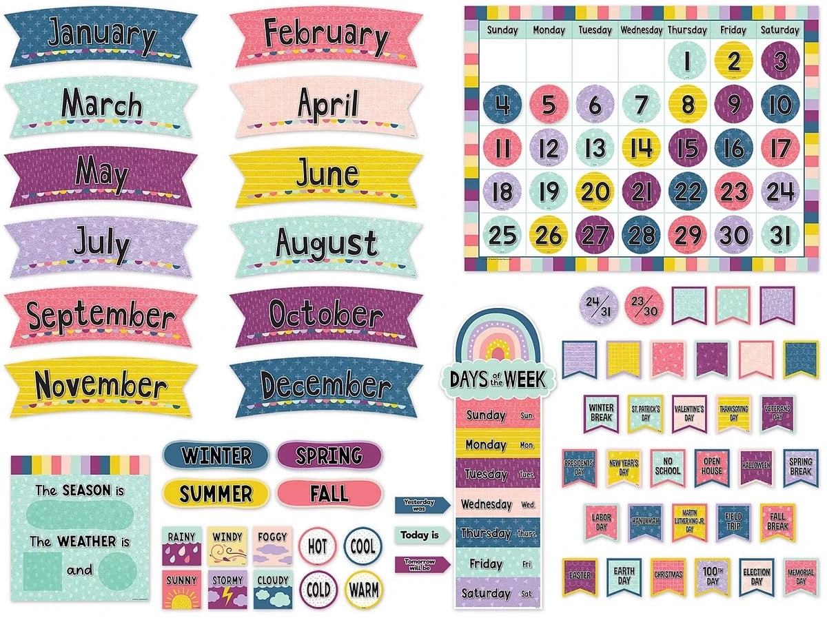 Oh Happy Day! Calendar Bulletin Board Set - US 8886
