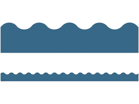 Slate Blue Scalloped Border - US 6564