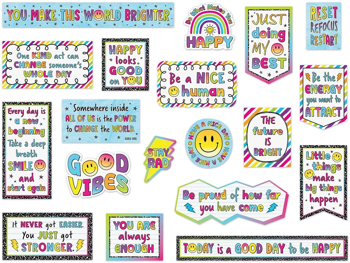 Brights 4Ever Motivational Bulletin Board Set - US 6933